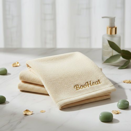 BooHeat Branded Washcloth Mockup